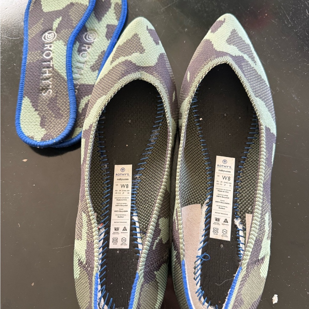 Rothy's Green Camouflage Flats - Picture 6 of 6